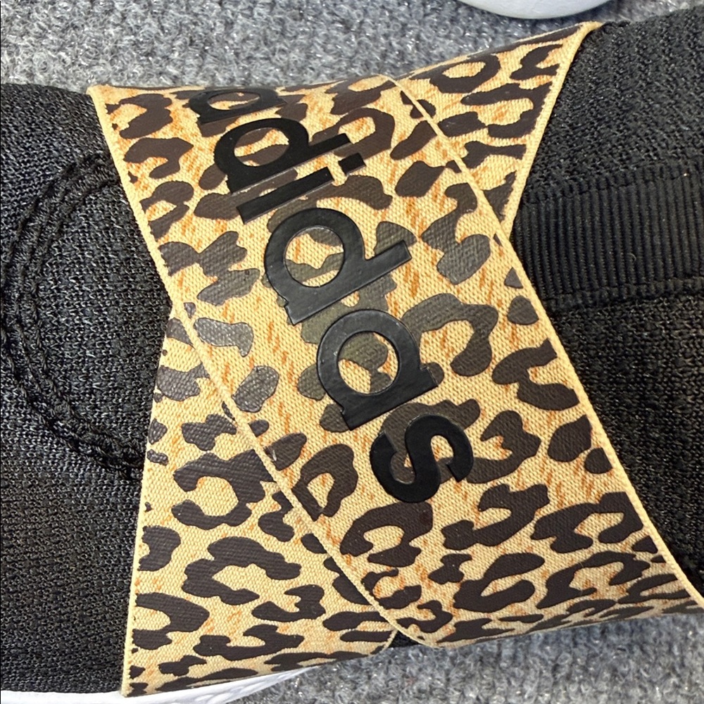 Adidas Puremotion Adapt Black and Leopard Slip-On Shoes Size 8.5 - Picture 11 of 13